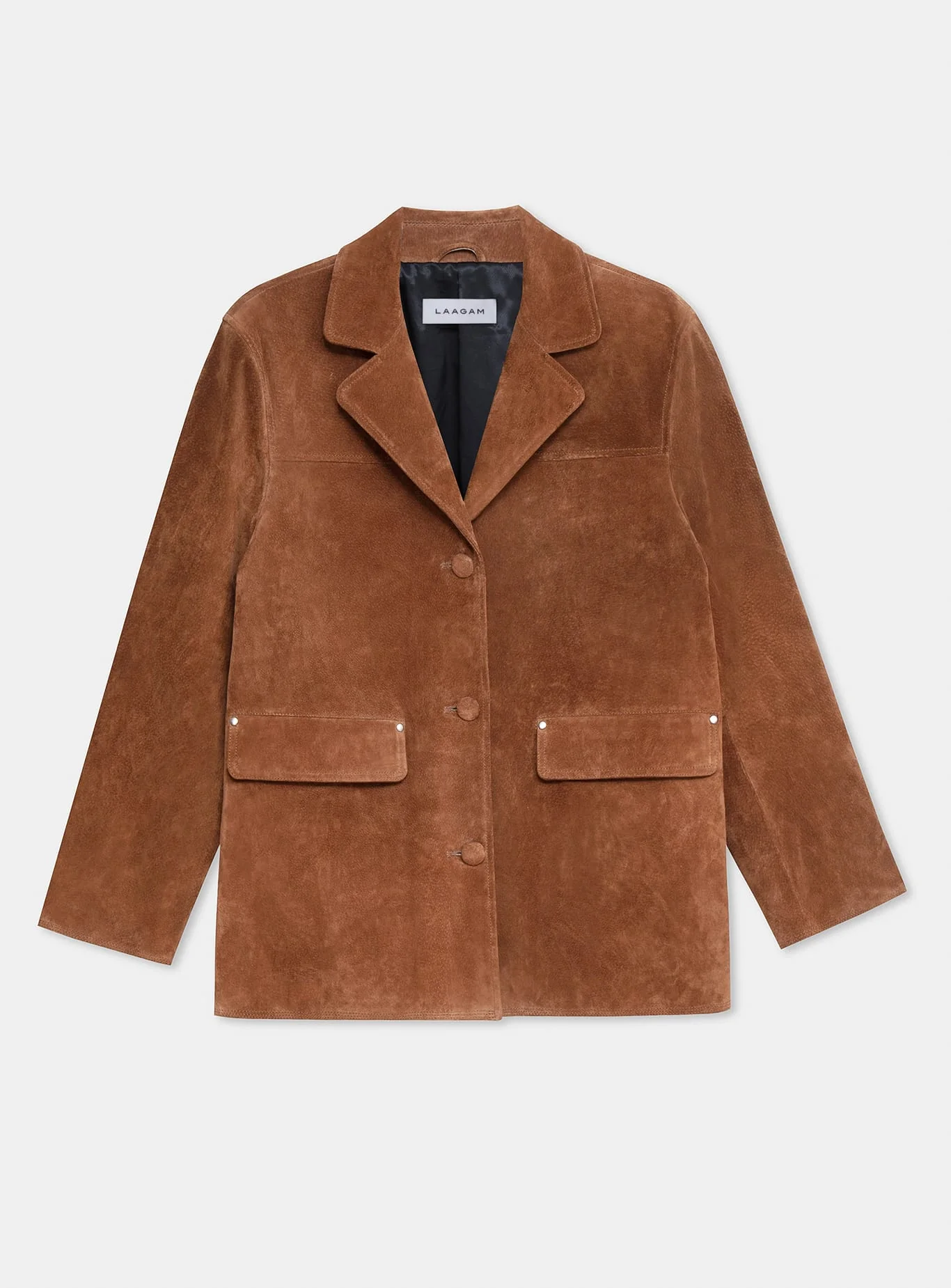 MAIRA REAL SUEDE BROWN LONG JACKET - Image 7