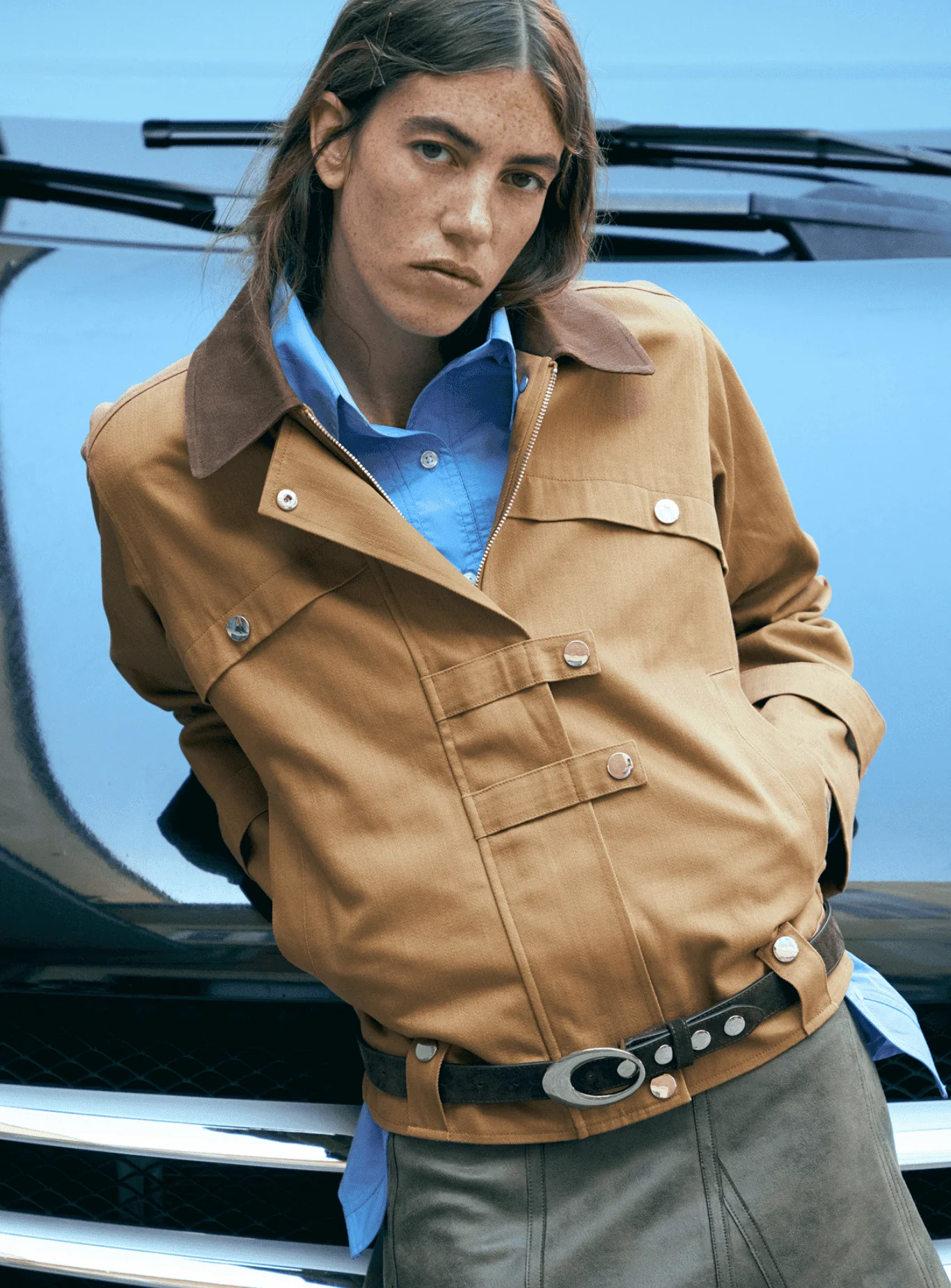 NEXA SERGE CAMEL JACKET - Image 2