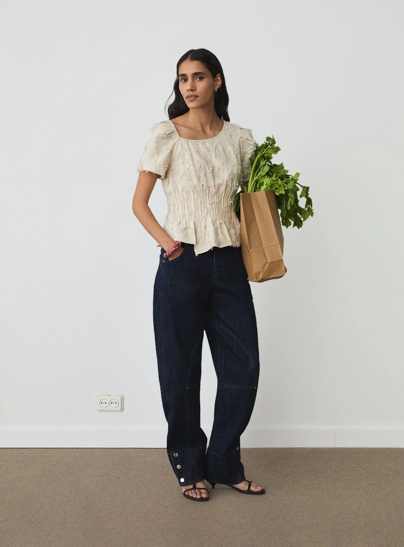 VAIANA ECRU BLOUSE - Image 6