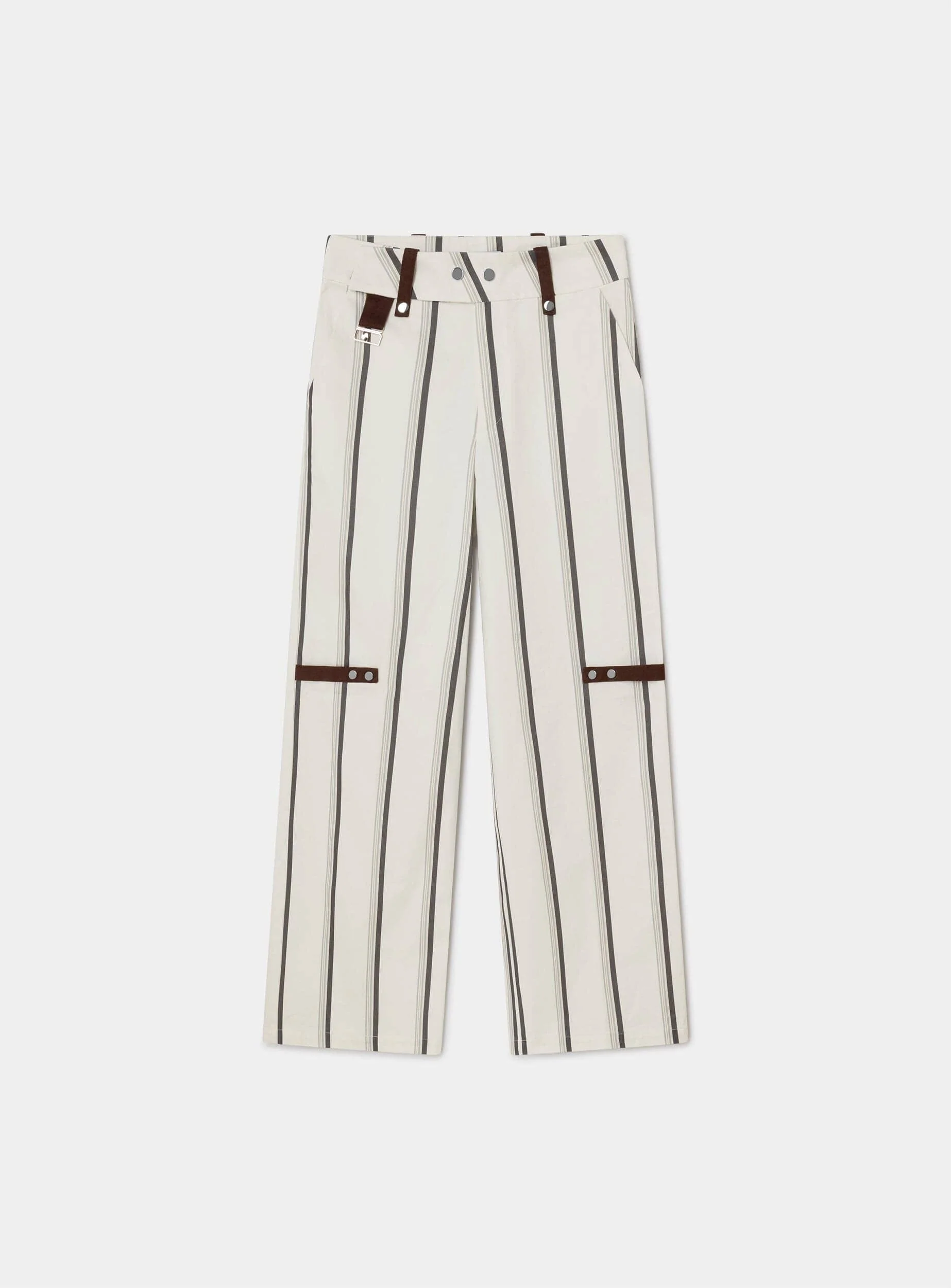VELIA WHITE STRIPED PANTS - Image 3
