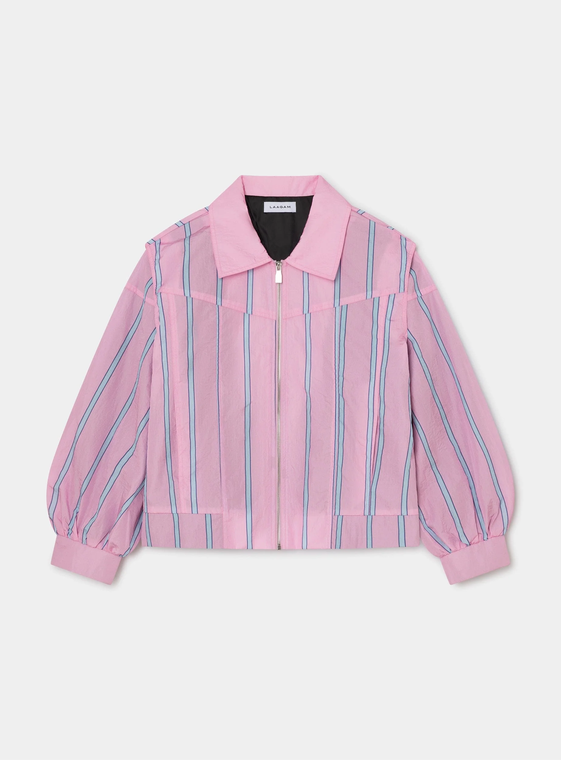 WATSON PINK STRIPED BOMBER JACKET - Image 5